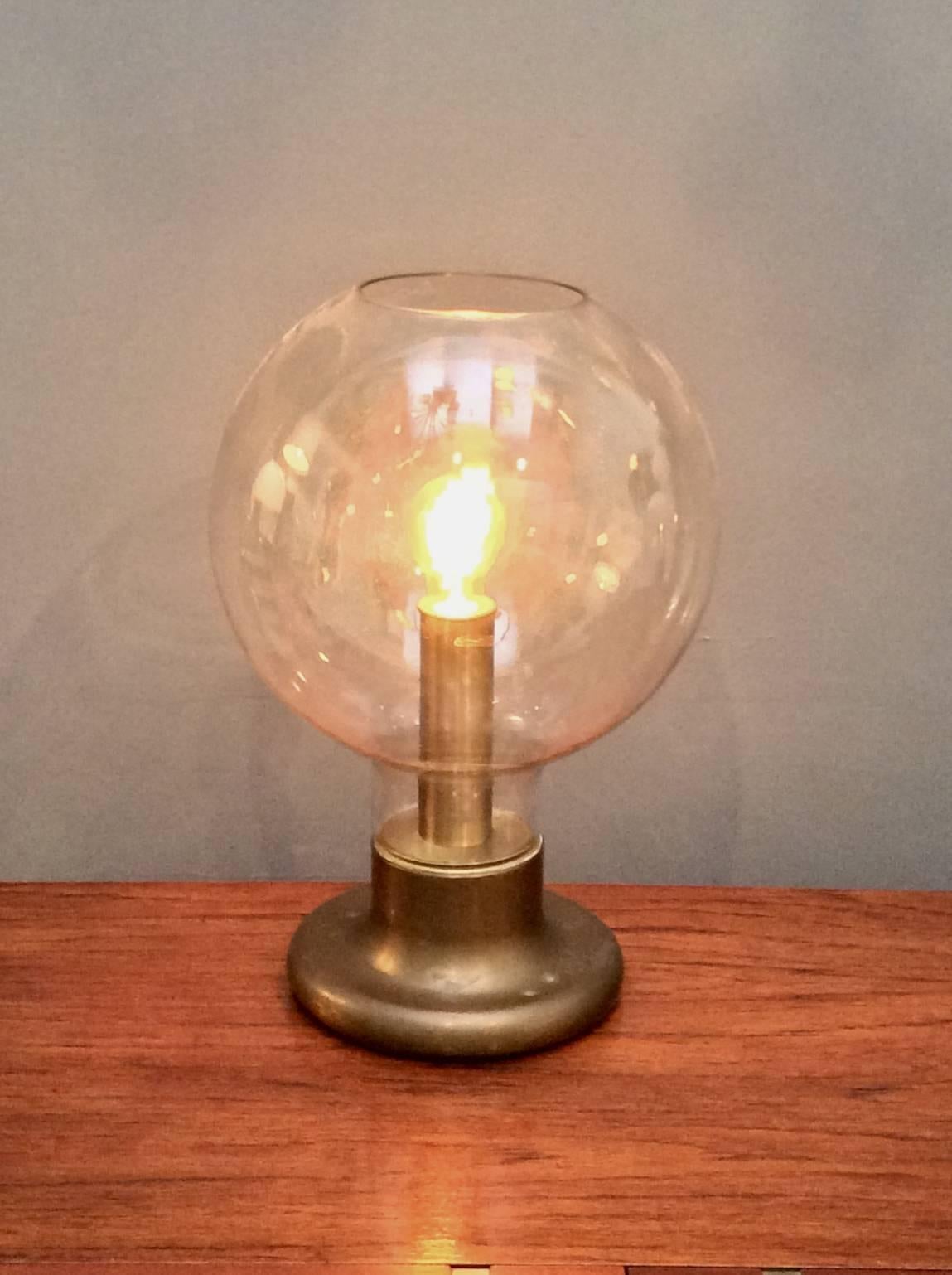 Mid-20th Century Glass Table Lamp 3