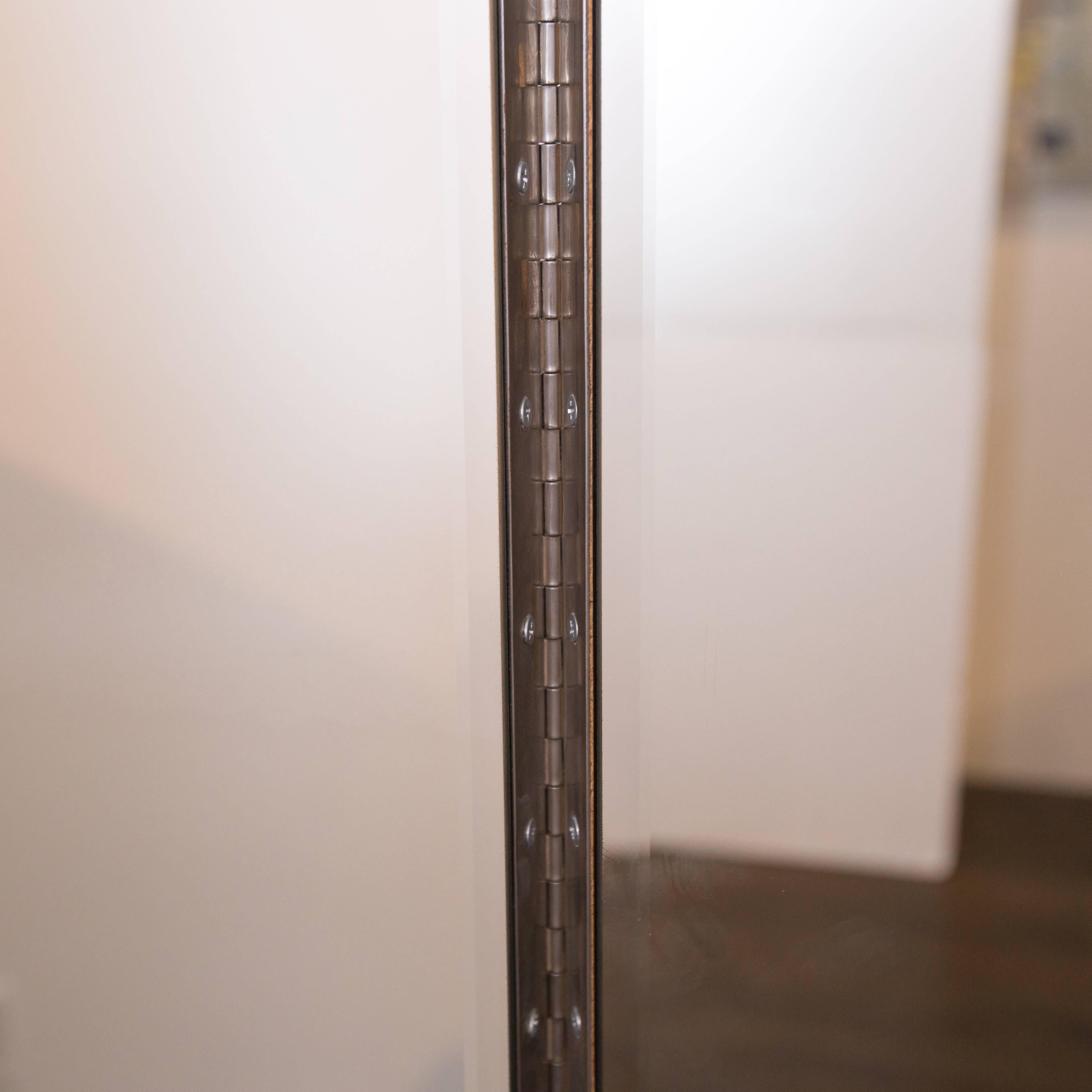 American Four-Panel Mirrored Room Divider