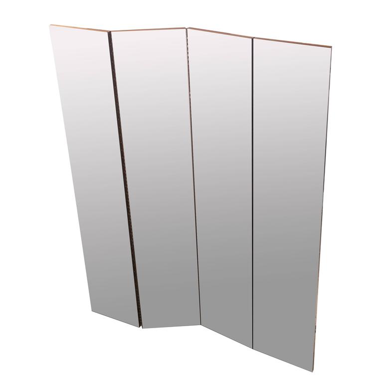 FourPanel Mirrored Room Divider at 1stDibs