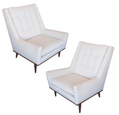 Pair of Milo Baughman for James Inc. Lounge Chairs