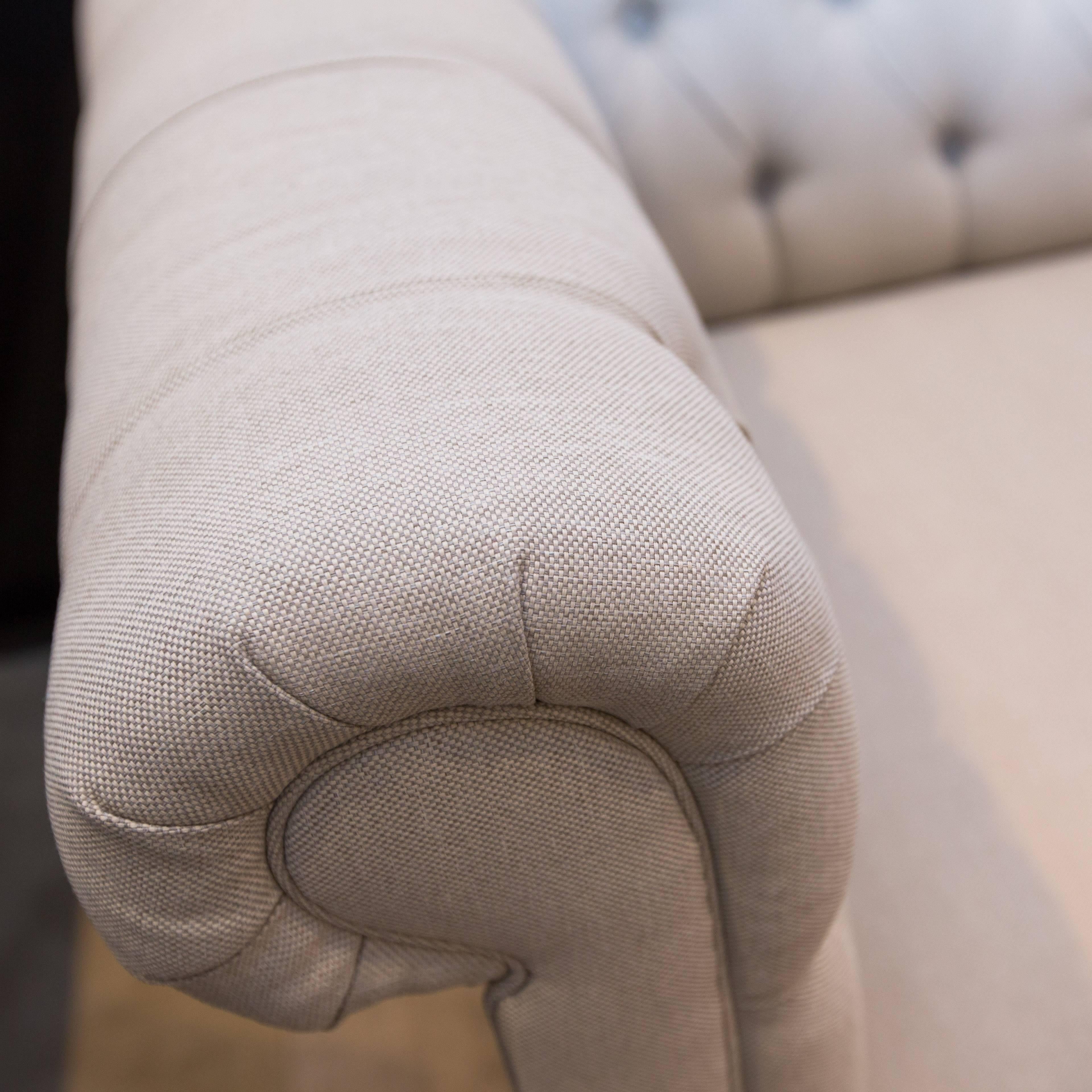 chesterfield sofa linen