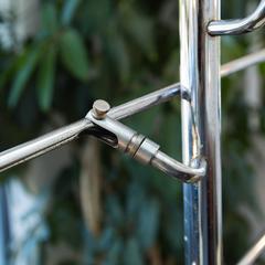 Robert Sonneman Triennale Atomic Orbiter Chrome Floor Lamp