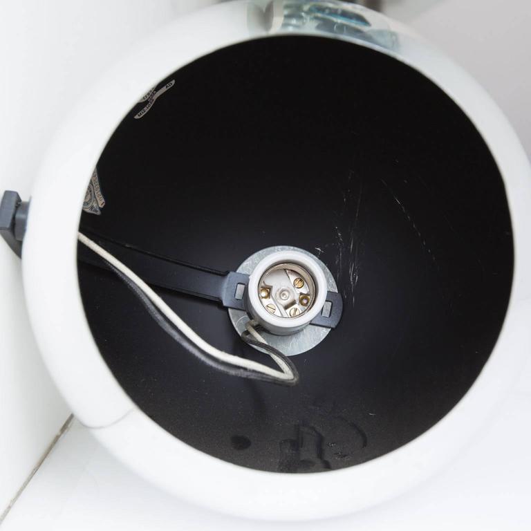 Set of 12 Vintage Lightolier Orb Eyeball Chrome Track Lighting Fixtures