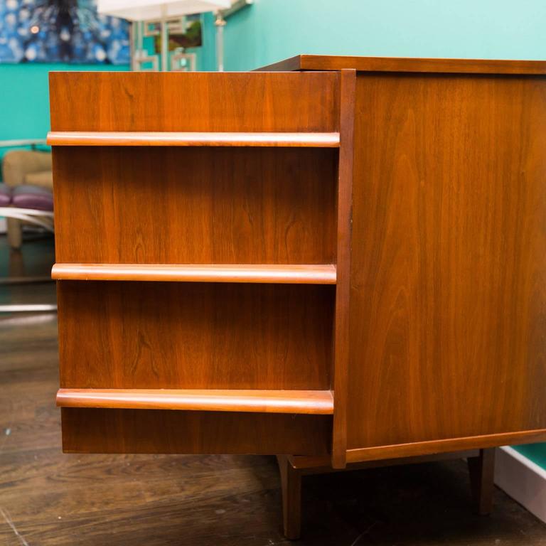Young Manufacturing Walnut Bow Front Credenza at 1stDibs young