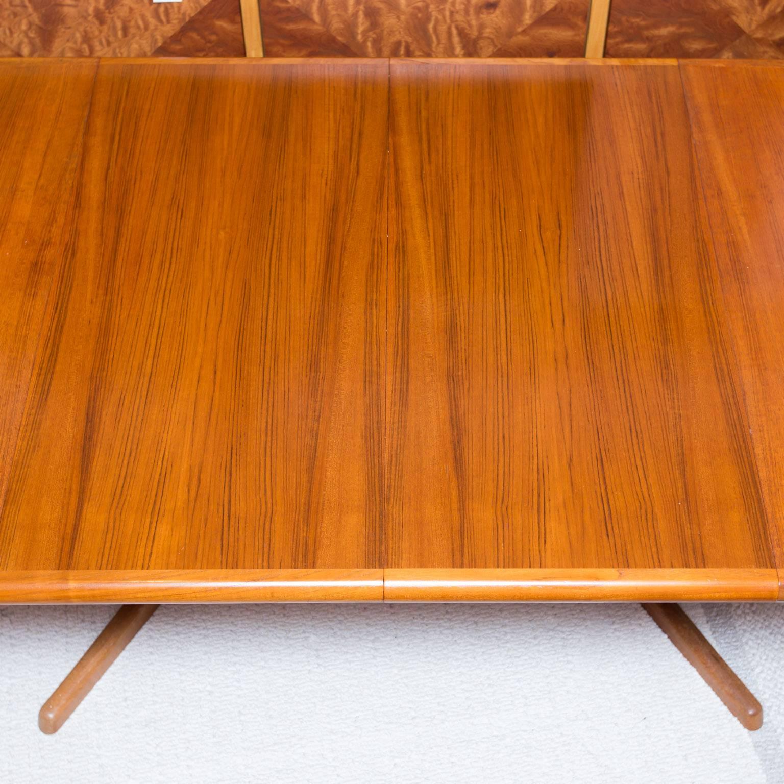 Danish Modern Teak Extension Dining Table by Dyrlund 2