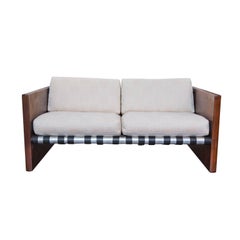 Dänisches Modernes Palisander Sling Sofa aus der Jahrhundertmitte