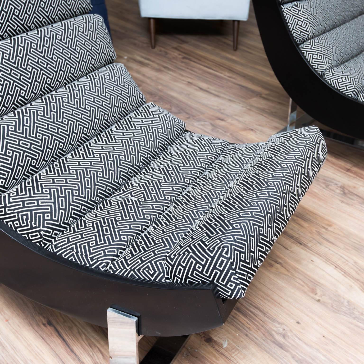 Jay Spectre Style Lounge Chairs For Sale 2