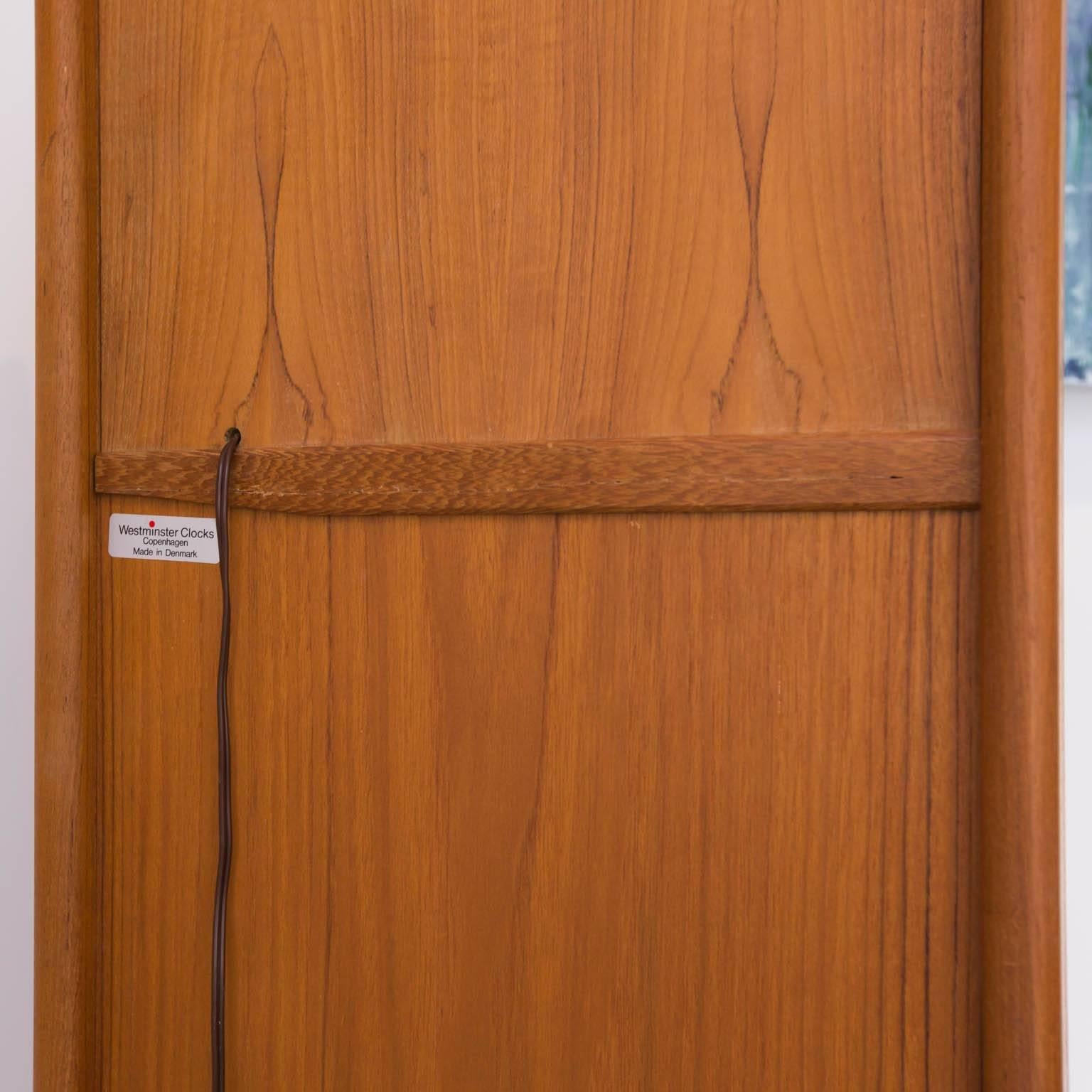 teak grandfather clock