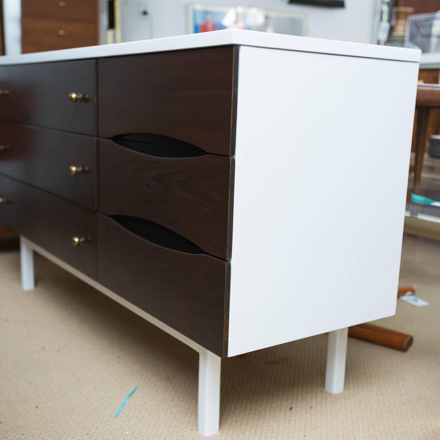 20th Century Mid-Century Modern Lacquered Low Dresser by Stanley Furniture