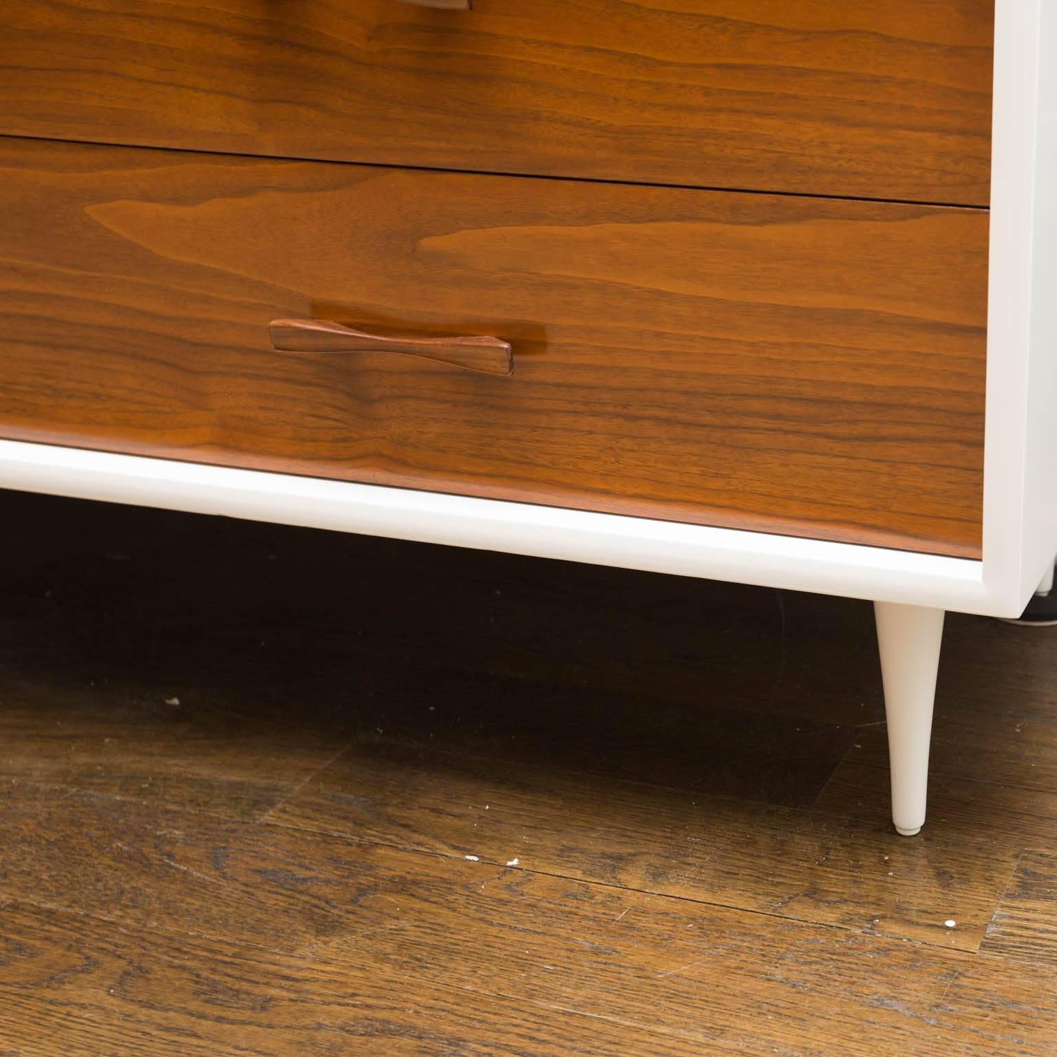 American Lacquered Two-Tone Mid-Century Modern Low Dresser
