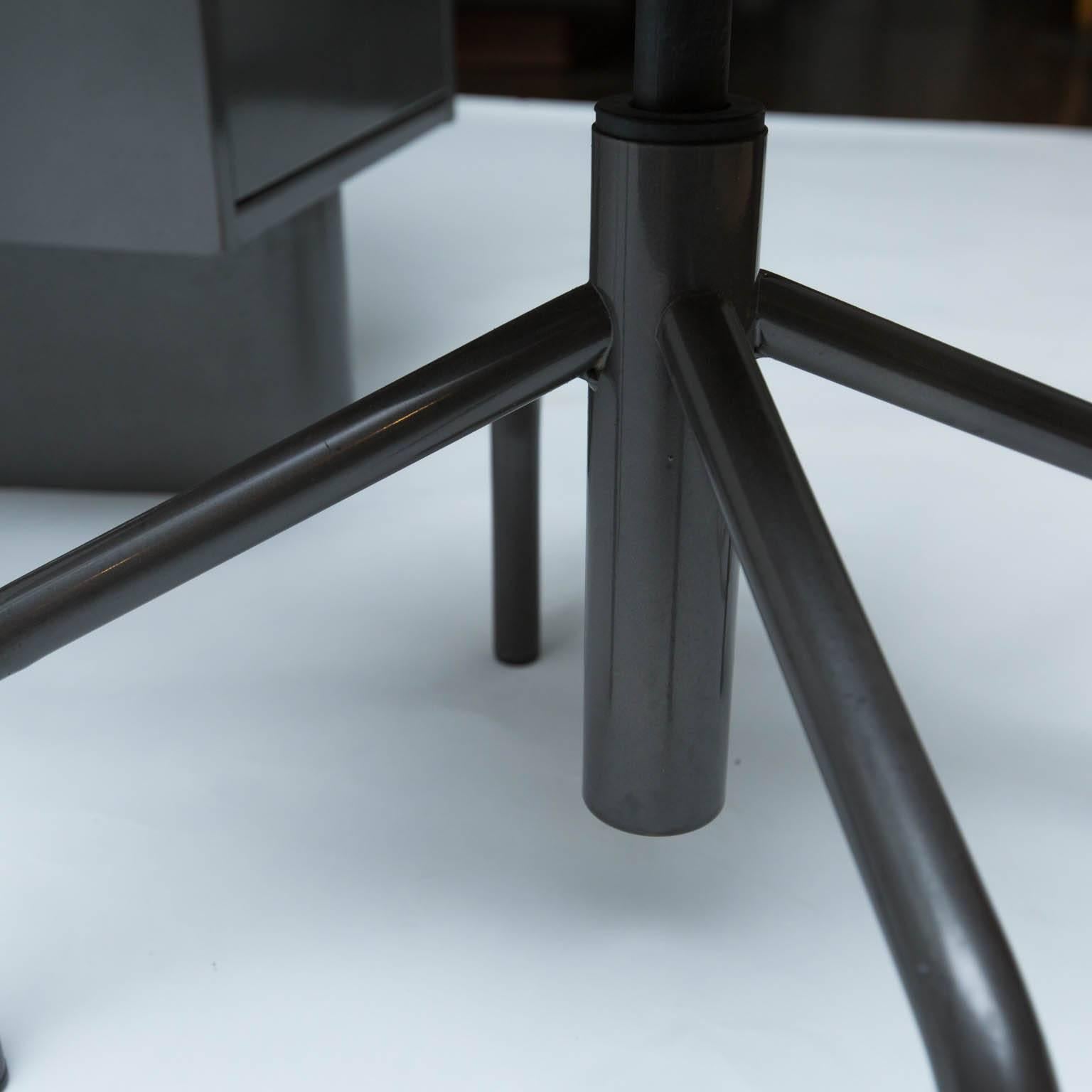 Vintage Metal Student Desk and Swivel Chair 3