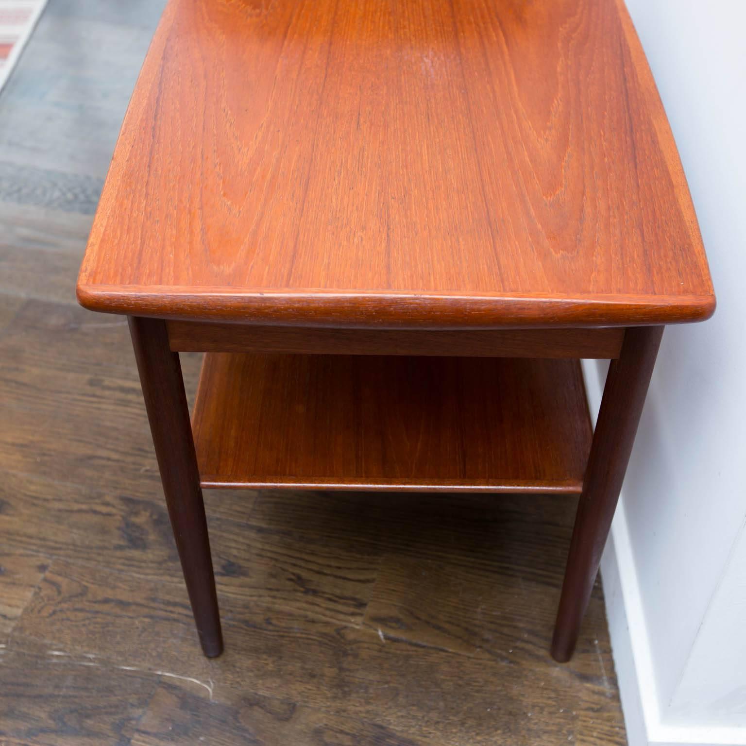 20th Century Danish Modern Poul Volther Style Teak Side Table