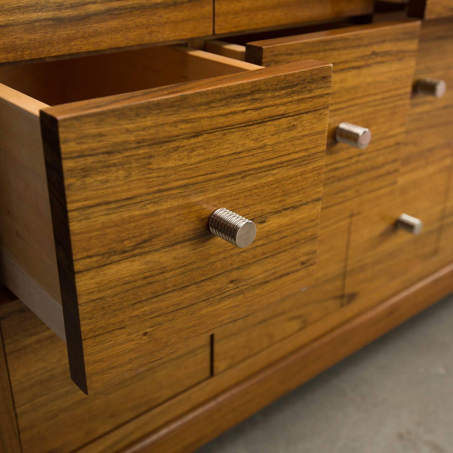 American Media Cabinet Made from Mozambique Wood by Gregory Clark For Sale