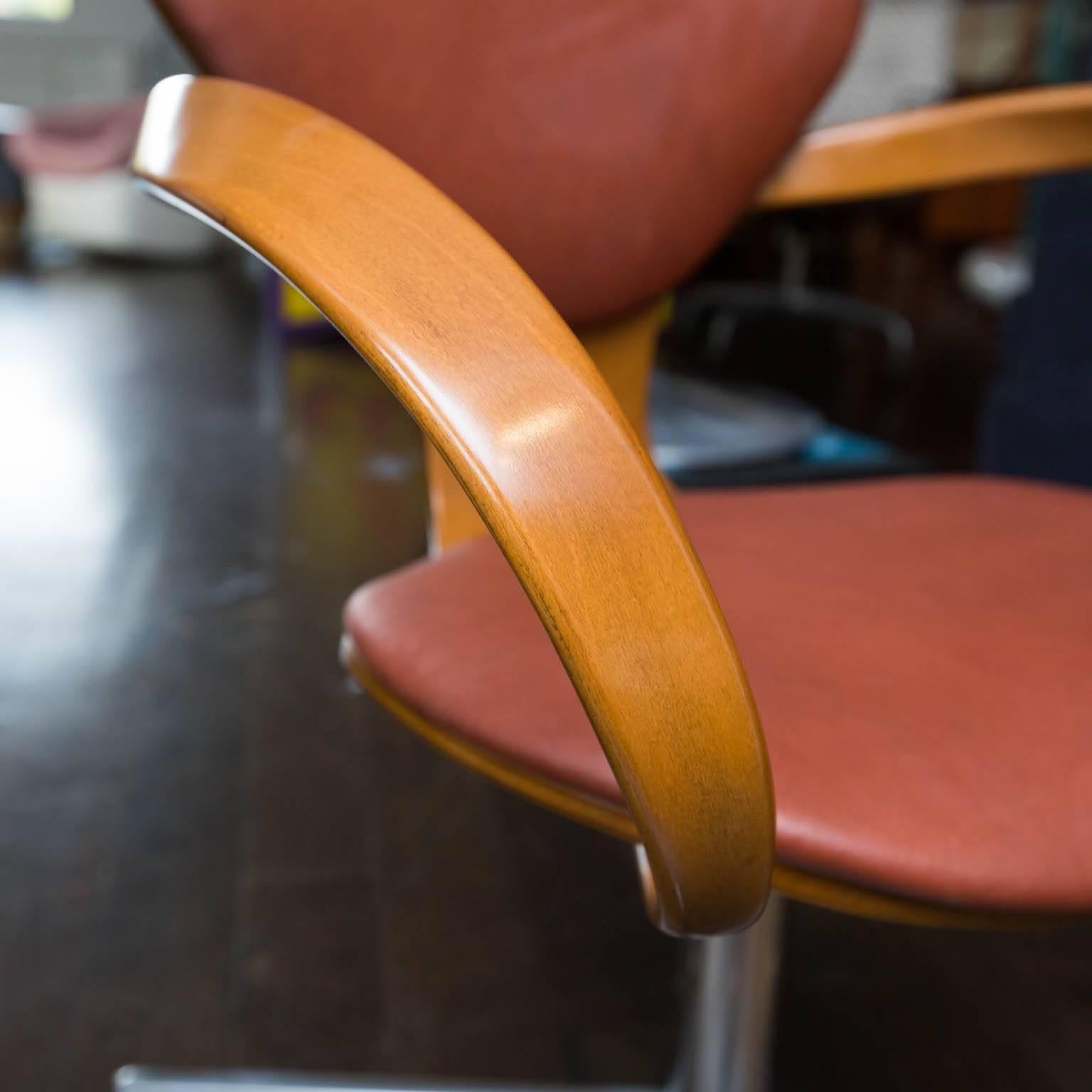 American Pair of Norman Cherner Style Pretzel Chairs