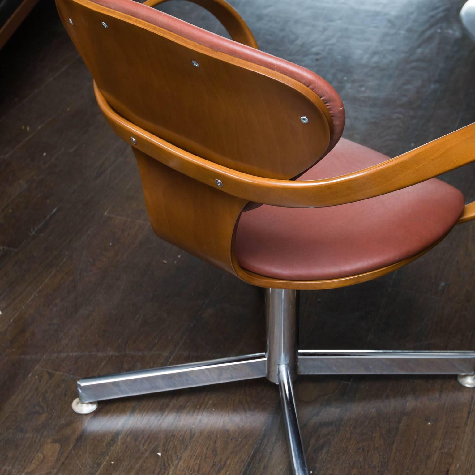 20th Century Pair of Norman Cherner Style Pretzel Chairs