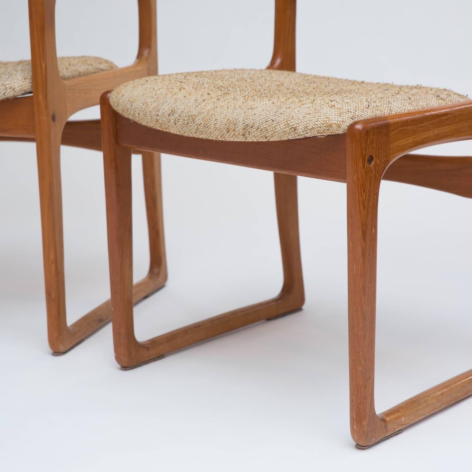 20th Century Set of Eight Danish Modern Teak Dining Chairs