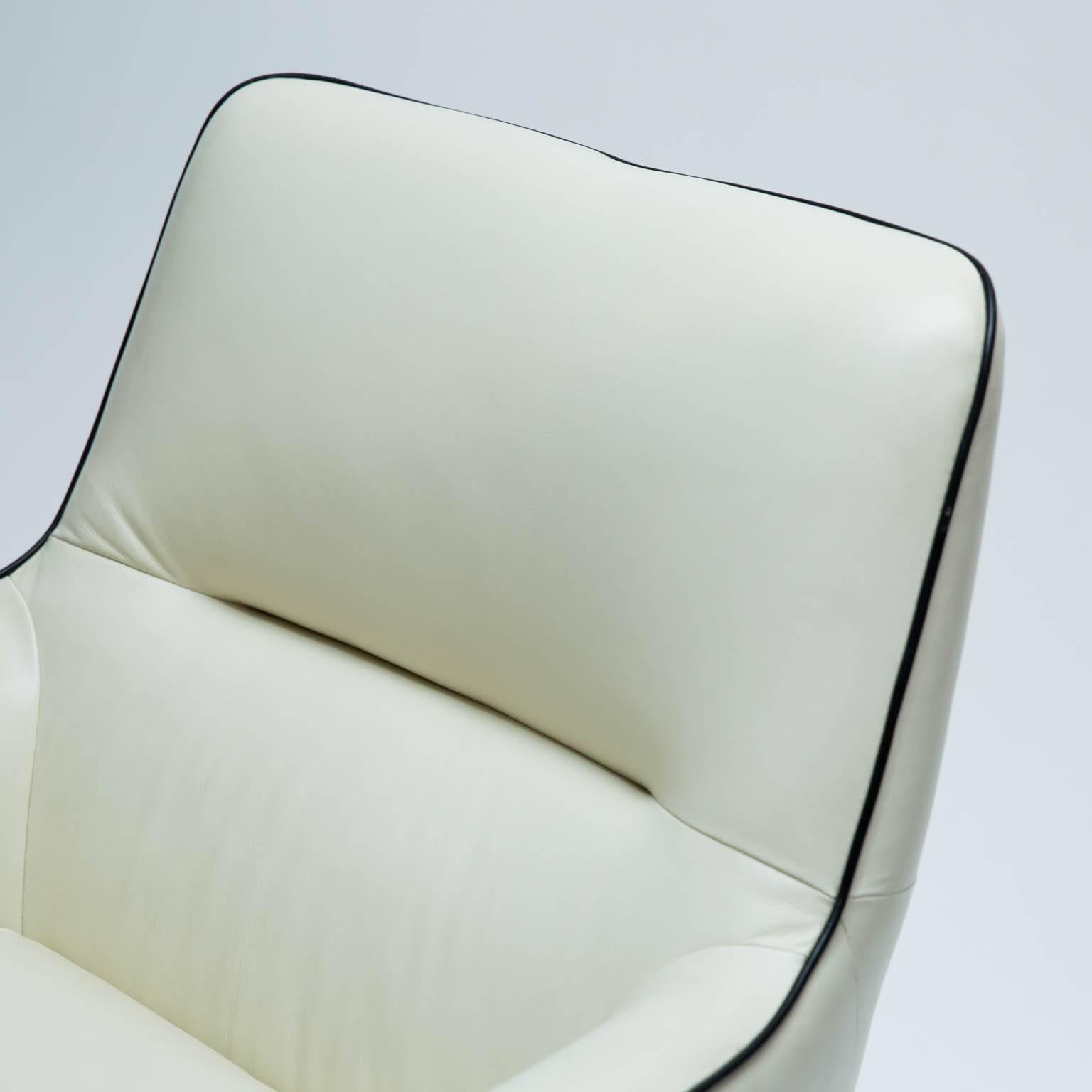 American Leather Swivel Chair