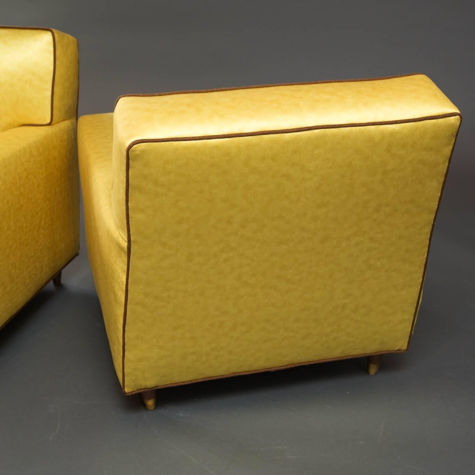 Fabric Mid-Century Modern Club Chairs