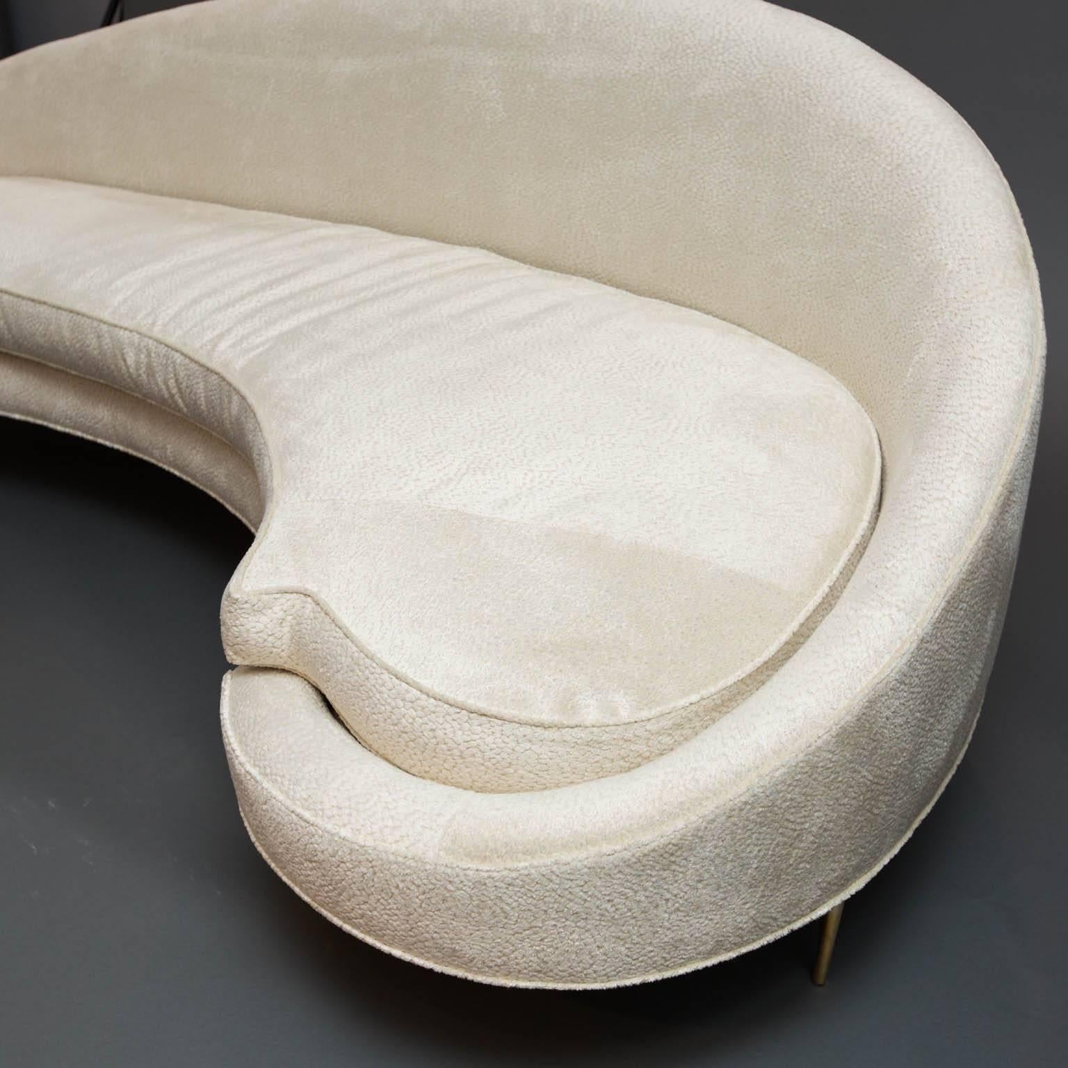 Mid-Century Modern Custom-Made Sculptural Sofa