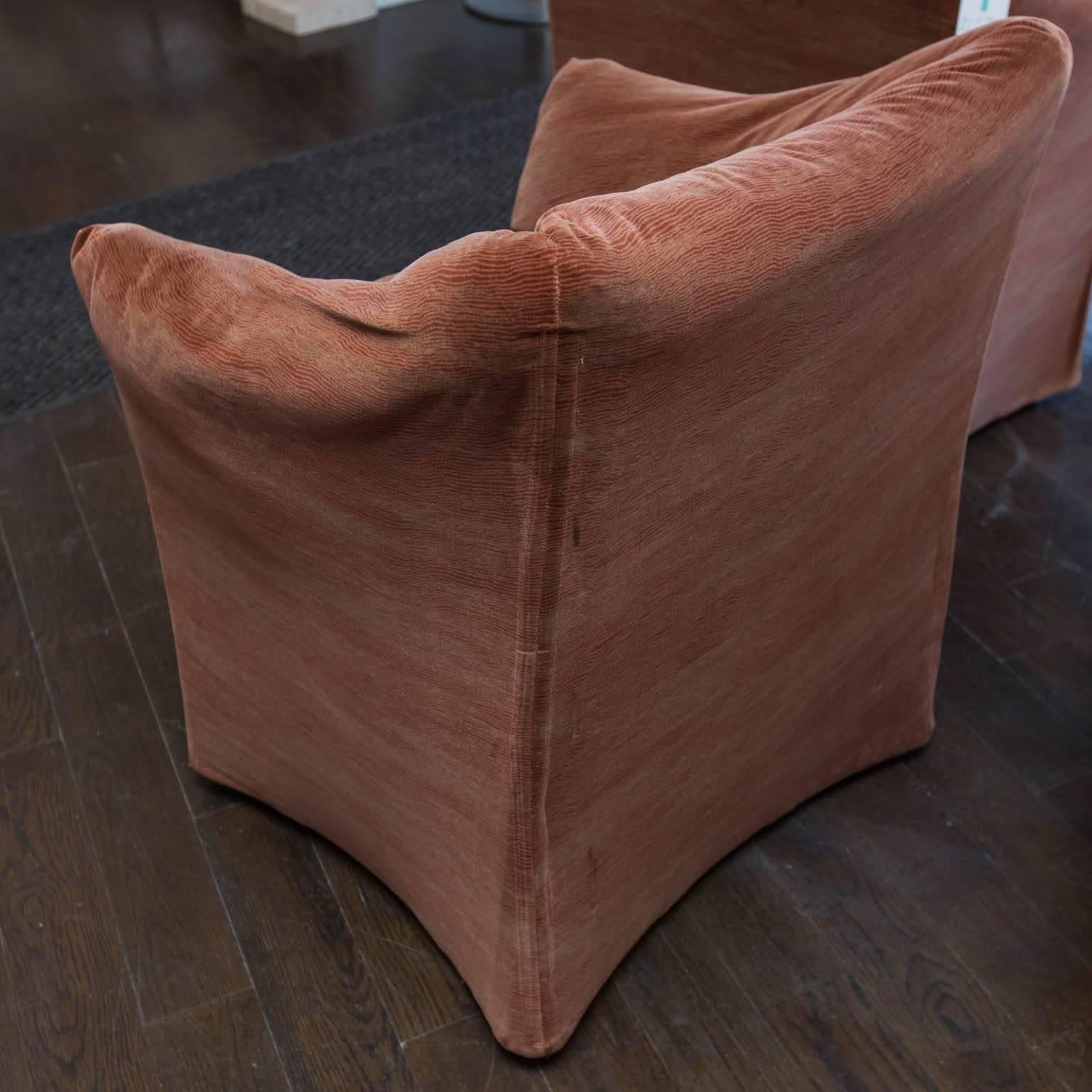 20th Century Pair of Mario Bellini Tentazione Lounge Chairs for Cassina