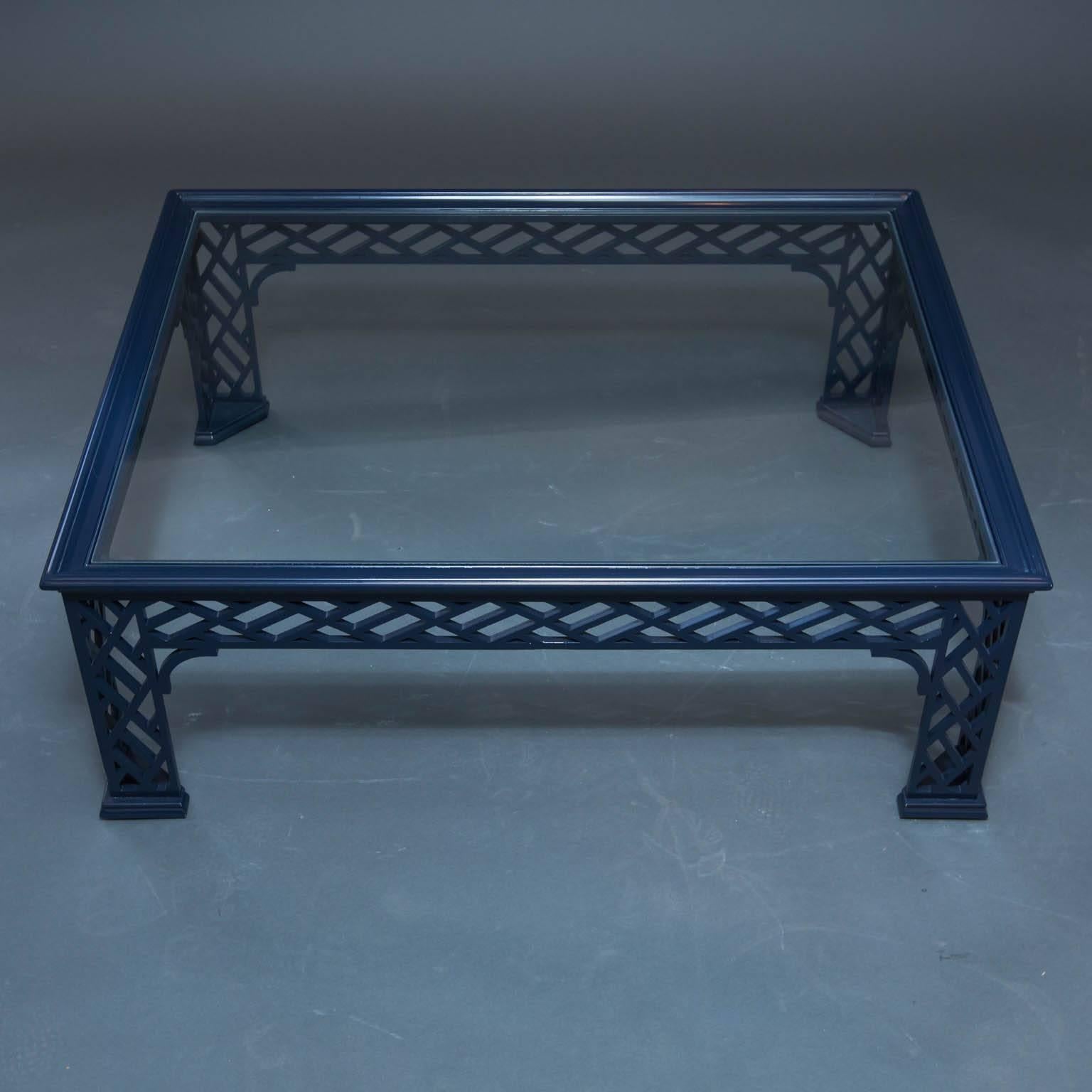 Chinese Chippendale Lacquered Coffee Table 2