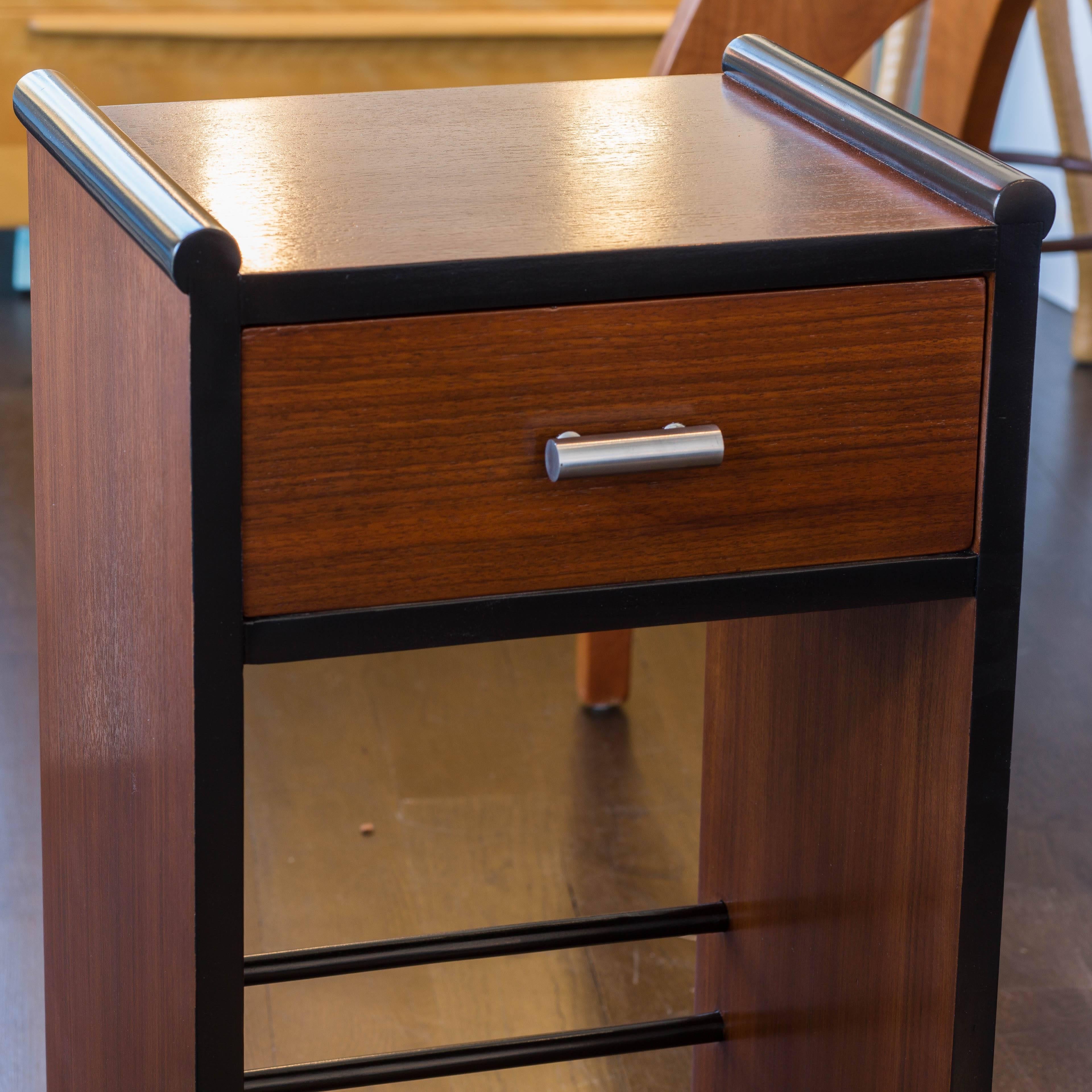 Early 20th Century Machine Age Gilbert Rohde Style Nightstand