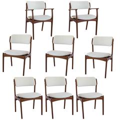 Set of Eight Model 49 Danish Teak Dining Chairs by Eric Buck