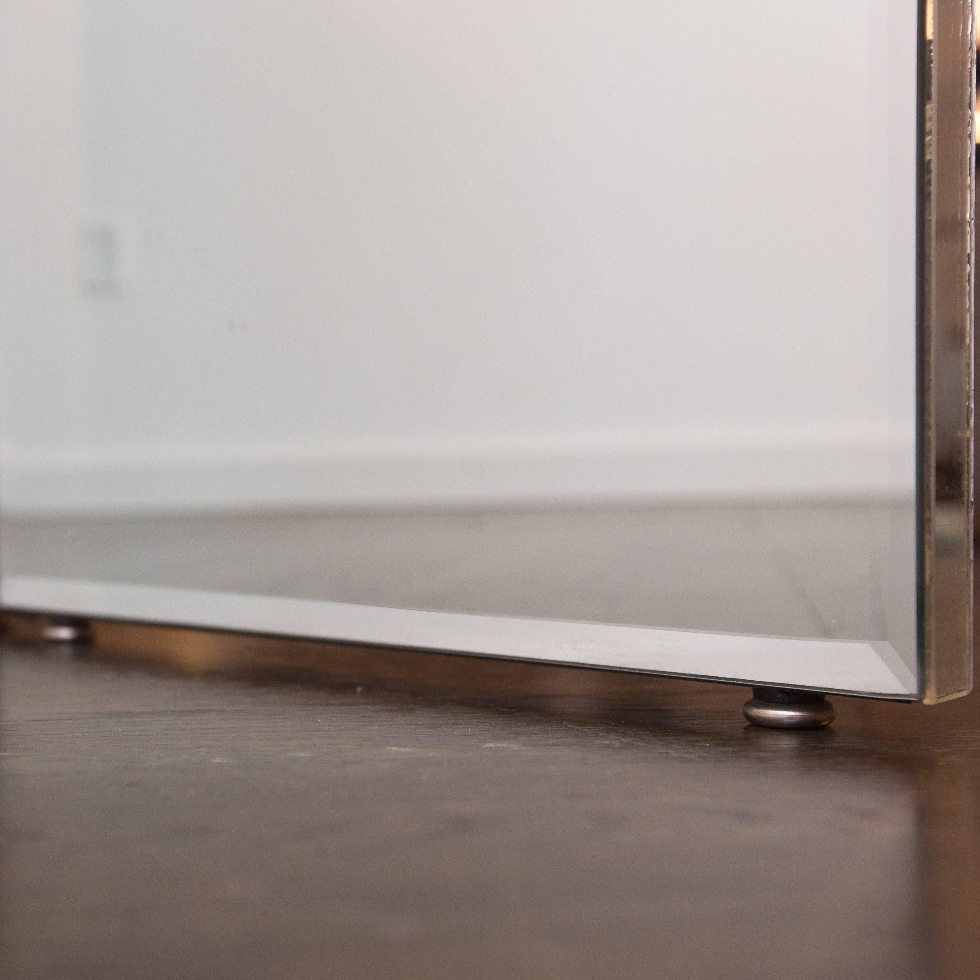 Four-Panel Mirrored Room Divider 2