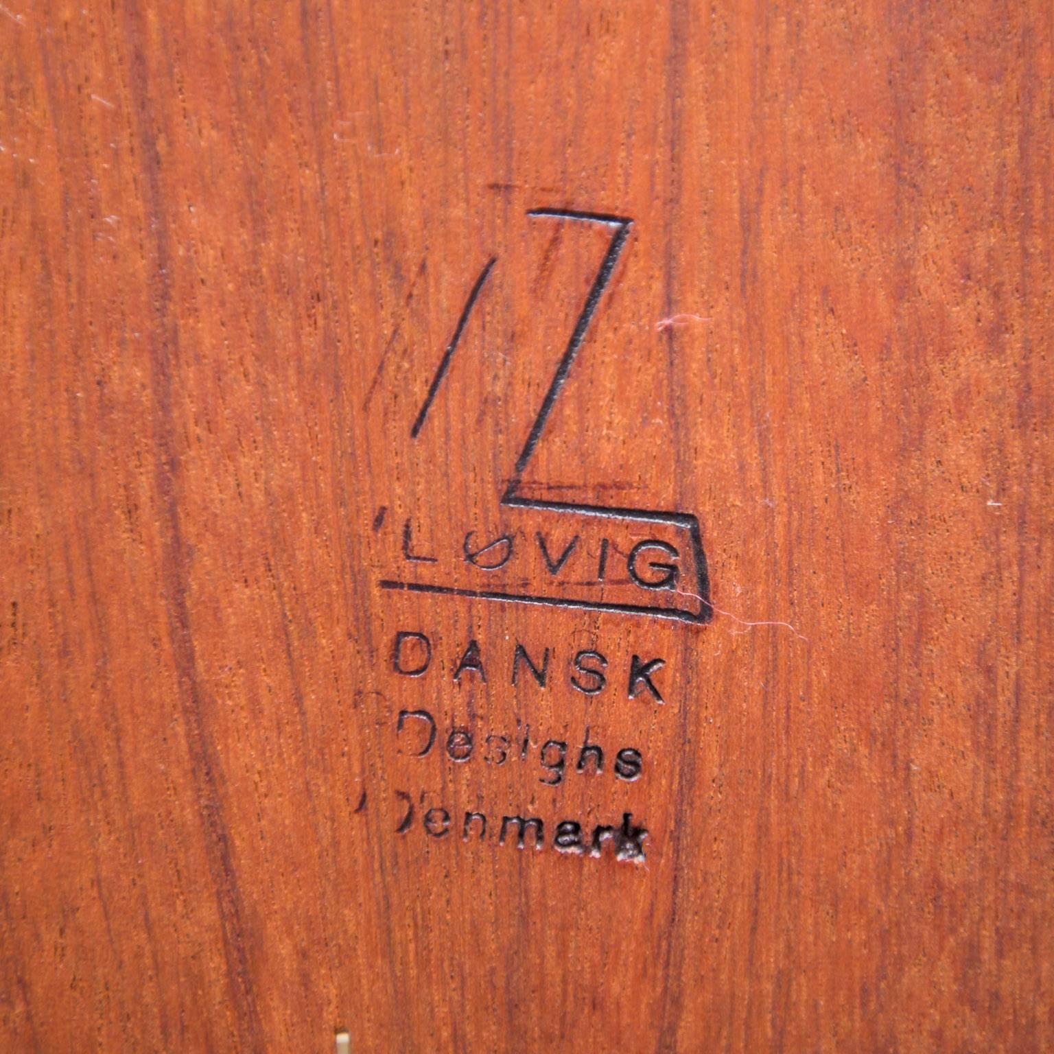 Glass Peter Løvig Nielsen Danish Modern Rosewood Cabinet 
