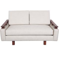 Mid-Century Modern Walnut Loveseat 12