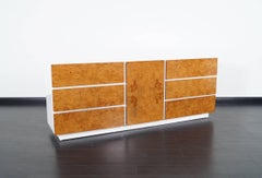 Vintage Burl Wood Dresser by Lane