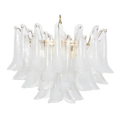 Italian Murano "Petal" Chandelier by Mazzega