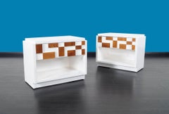 Brutalist Mosaic Nightstands by Lane