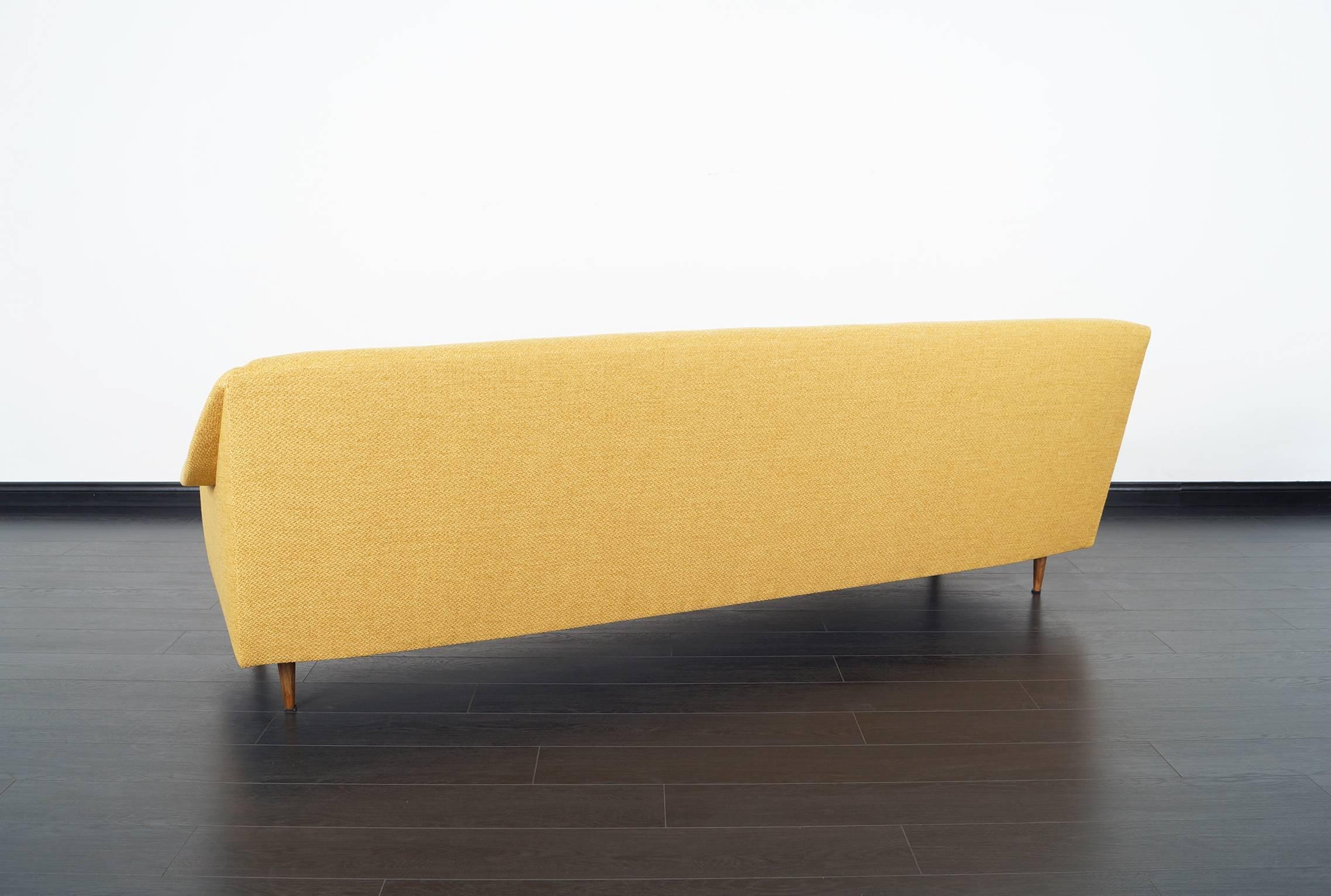 Fabric Mid-Century Modern Sofa