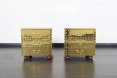 Vintage Brass Nightstands by Sarreid