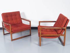 Chaises longues vintage "Cube" de Milo Baughman