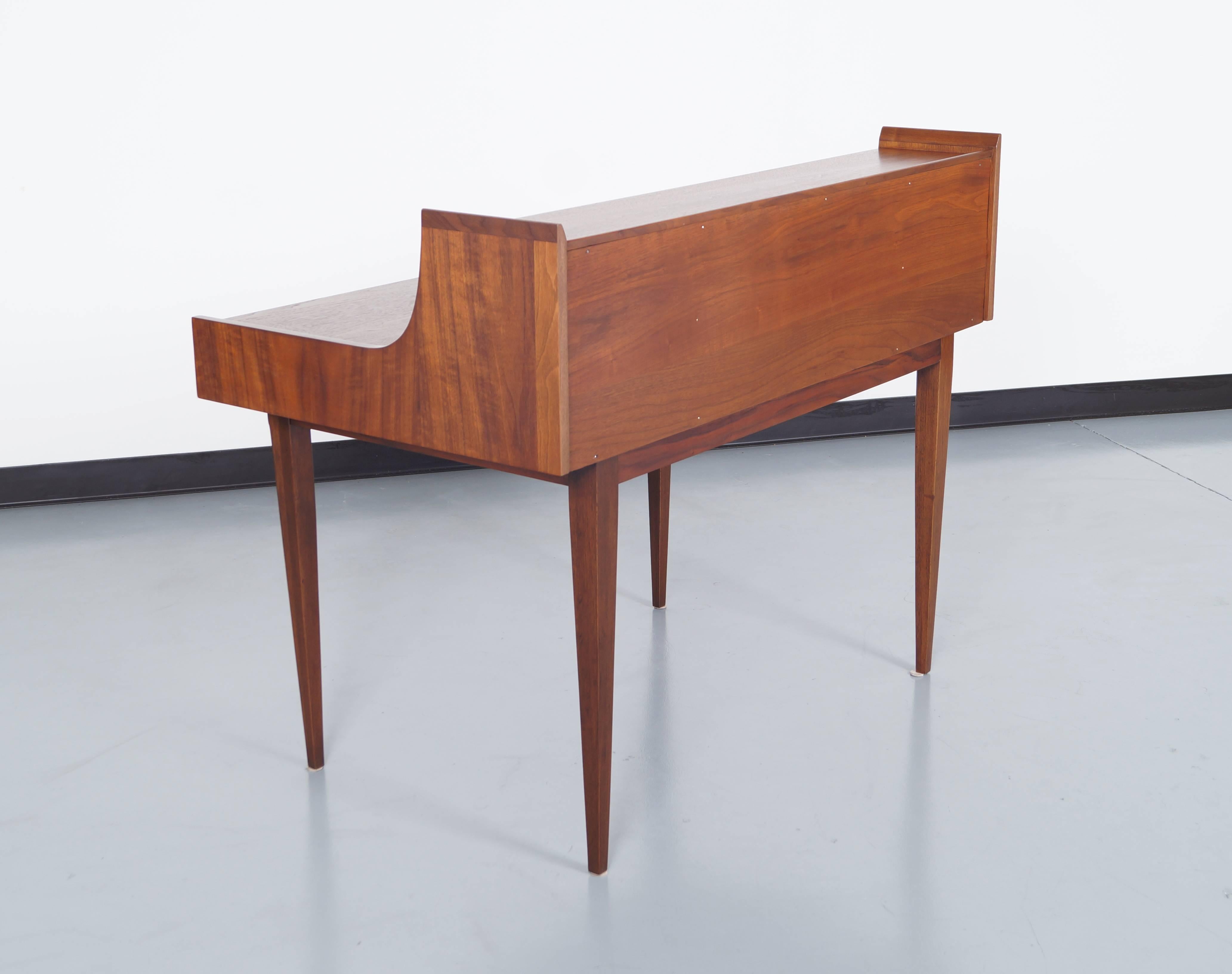 American Vintage Walnut Desk by Kroehler