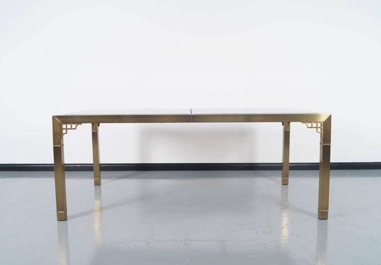 Vintage Brass Dining Table by Mastercraft at 1stdibs