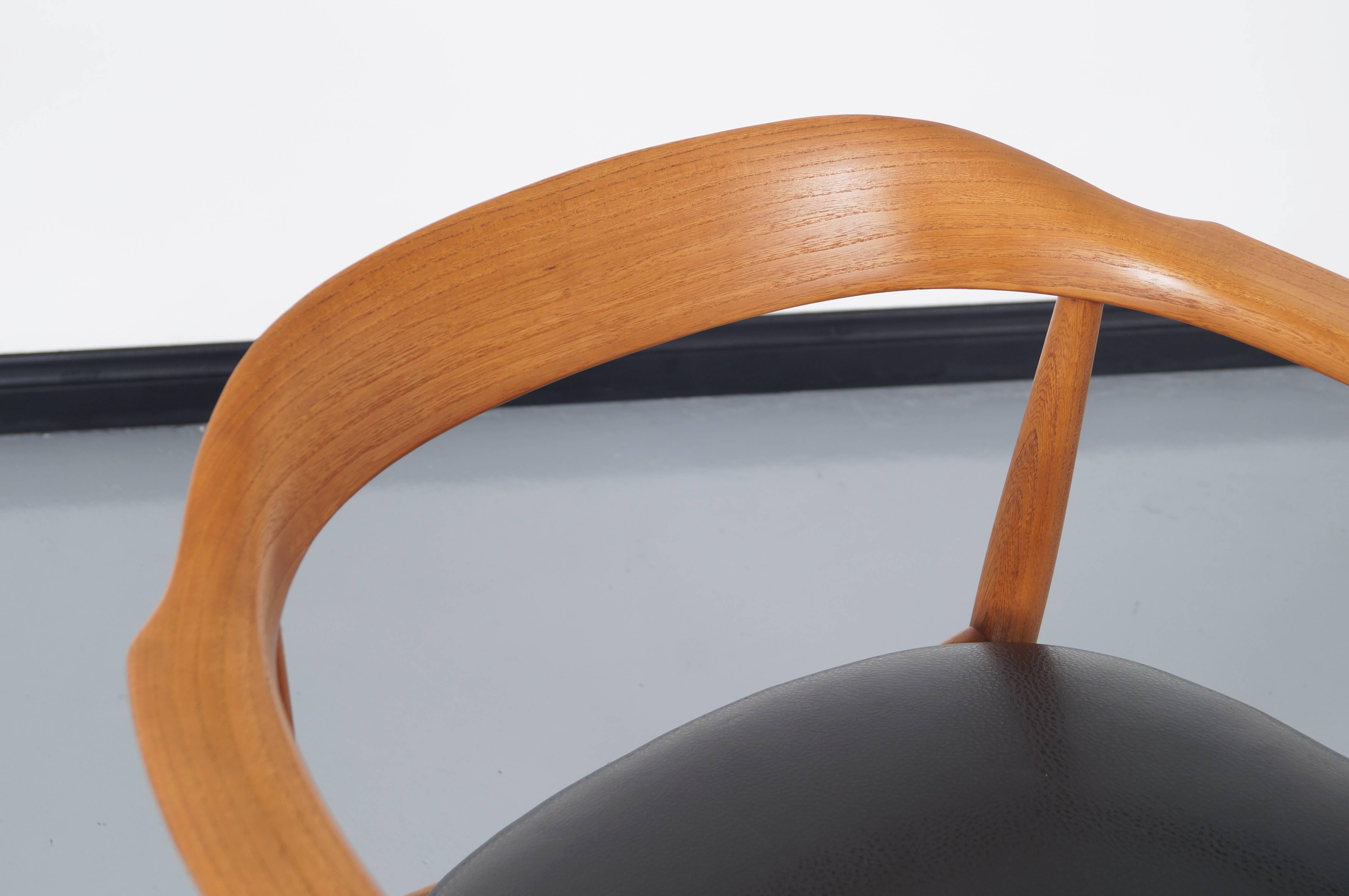 Elm Danish Modern Dining Chairs by Niels Eilersen