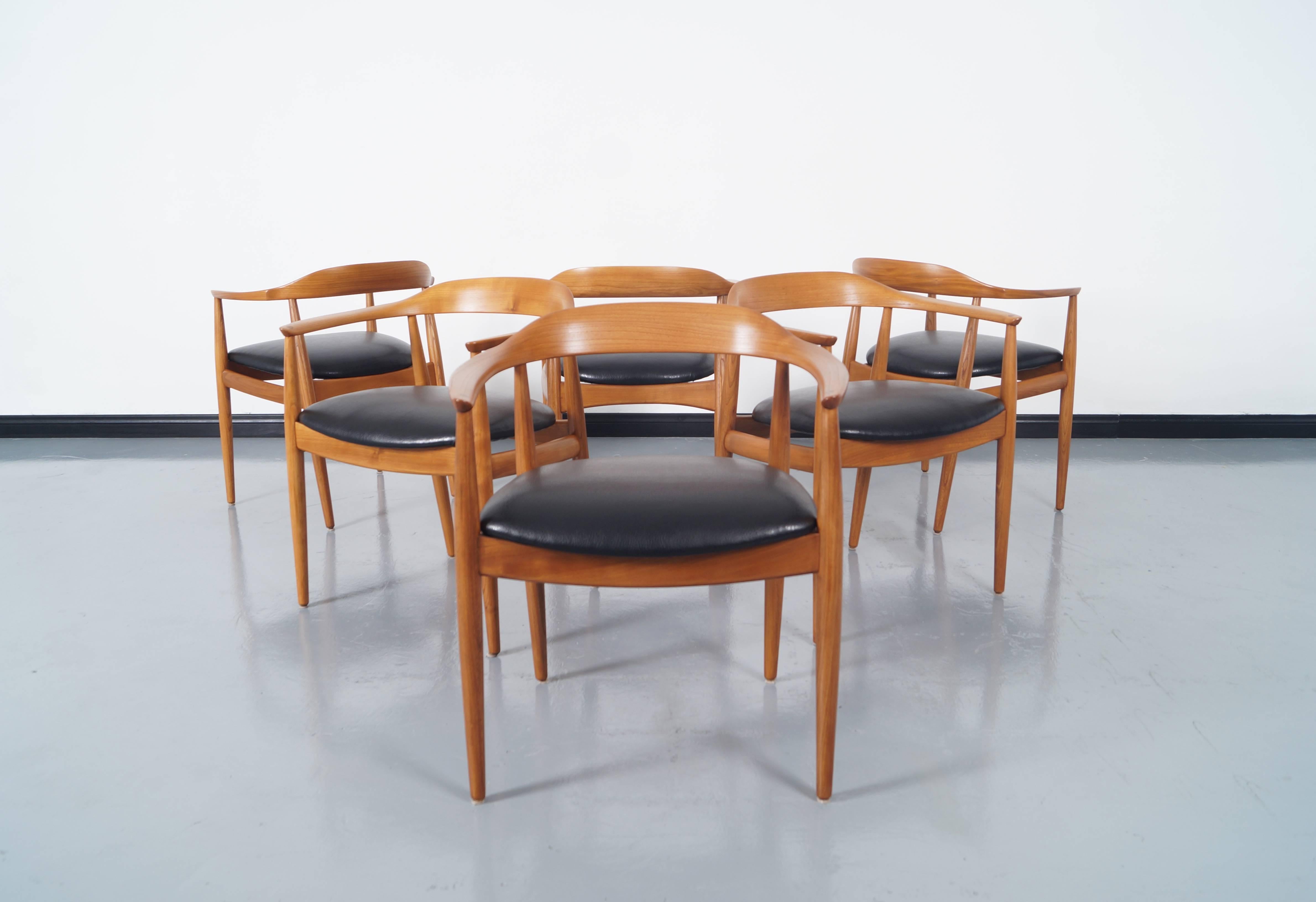 Danish Modern Dining Chairs by Niels Eilersen 1