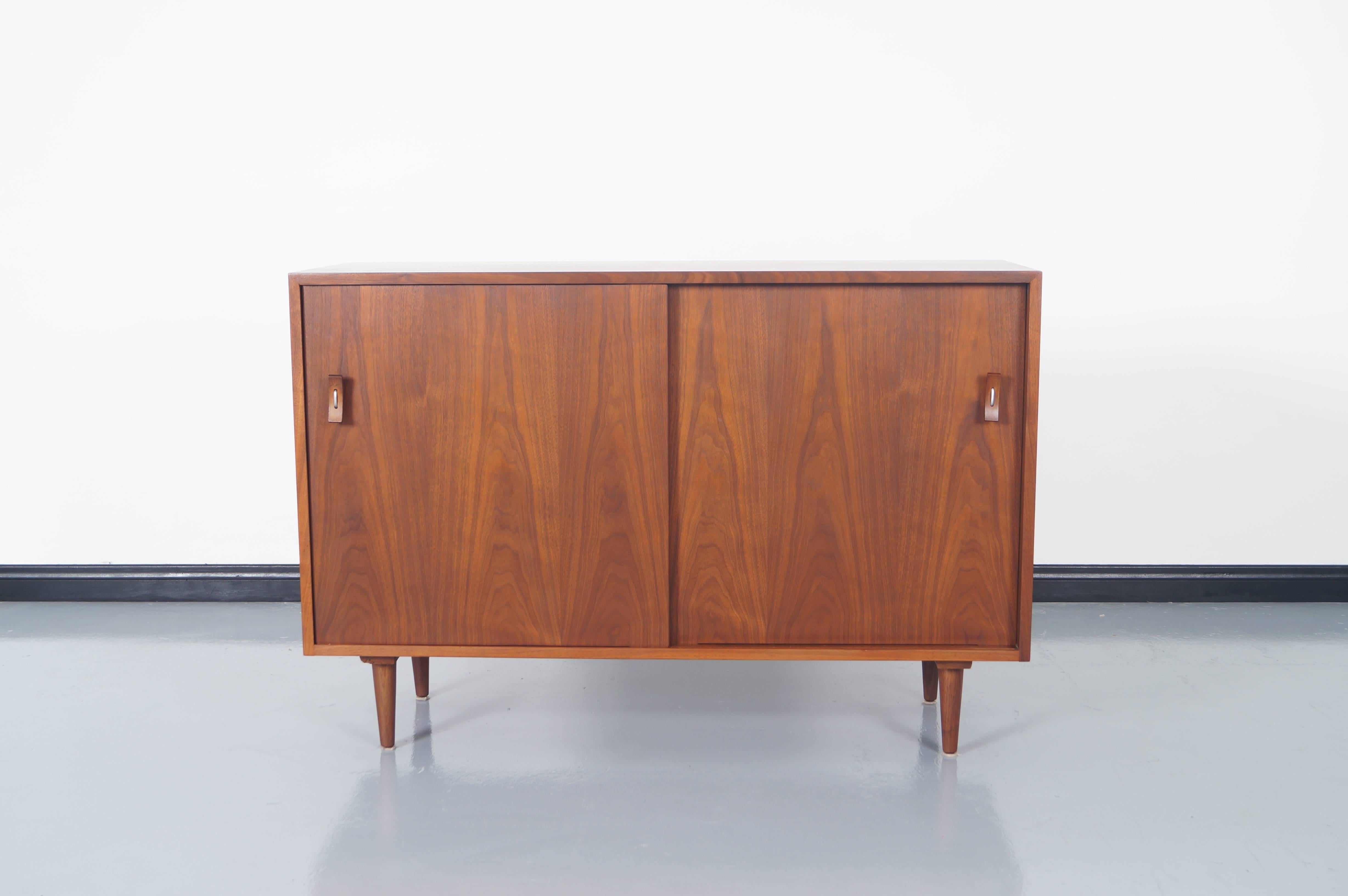 Mid-20th Century Vintage Walnut Sideboard by Stanley Young