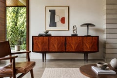 Buffet de style moderne danois en palissandre brésilien, par Knud Nielsen