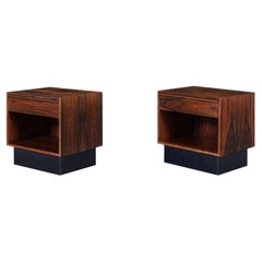 Tables de chevet en palissandre brésilien de style moderne scandinave par Westnofa