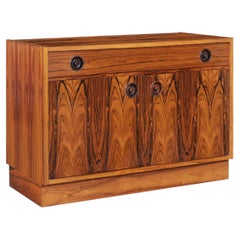 Scandinavian Modern Brazilian Rosewood Small Credenza