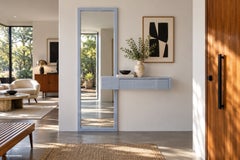 Specchio “Cityscape” di Paul Evans in stile Mid-Century con tavolino da ingresso per Directional
