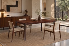 Danish Brazilian Rosewood Extendable Dining Table by Johannes Andersen