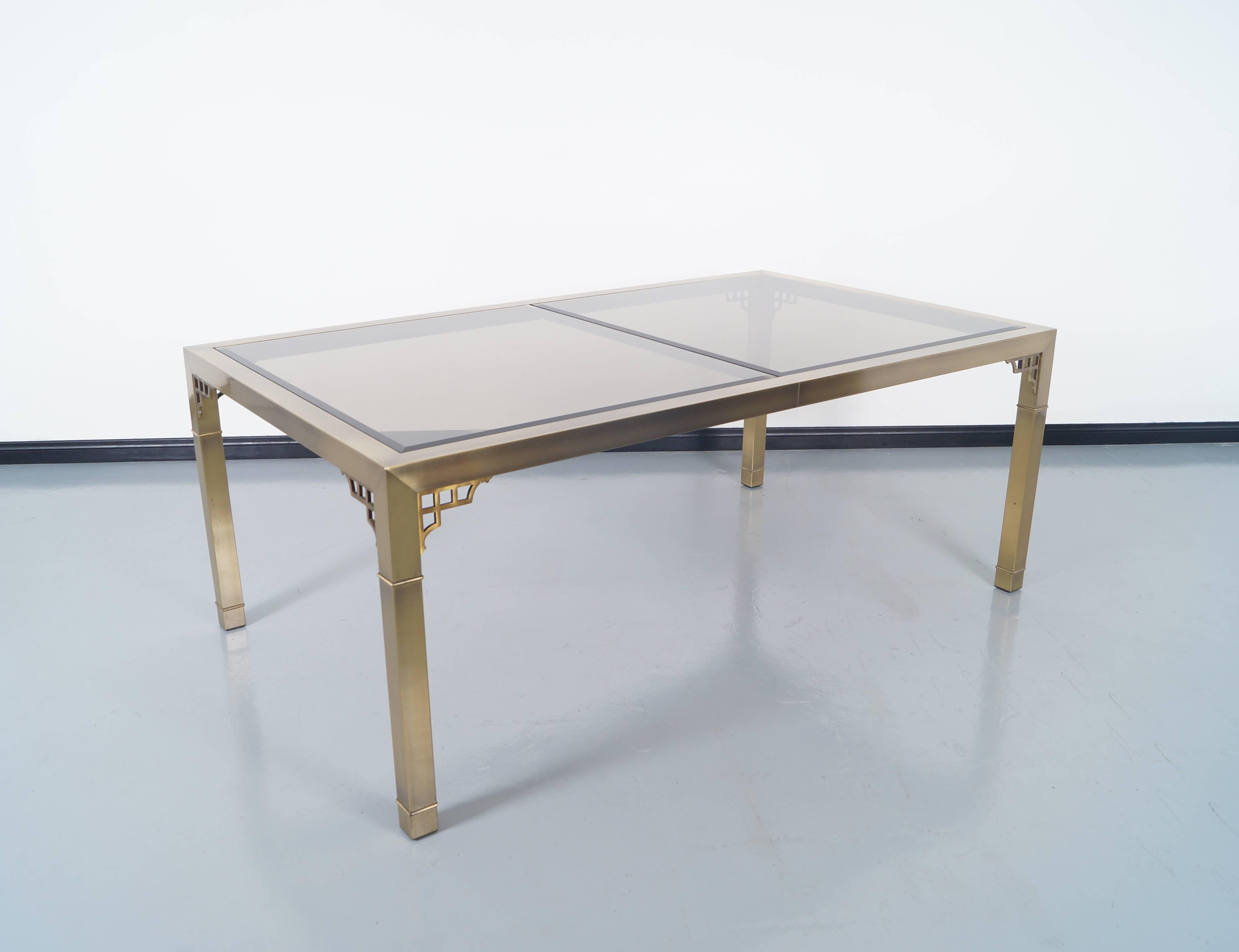 vintage brass table
