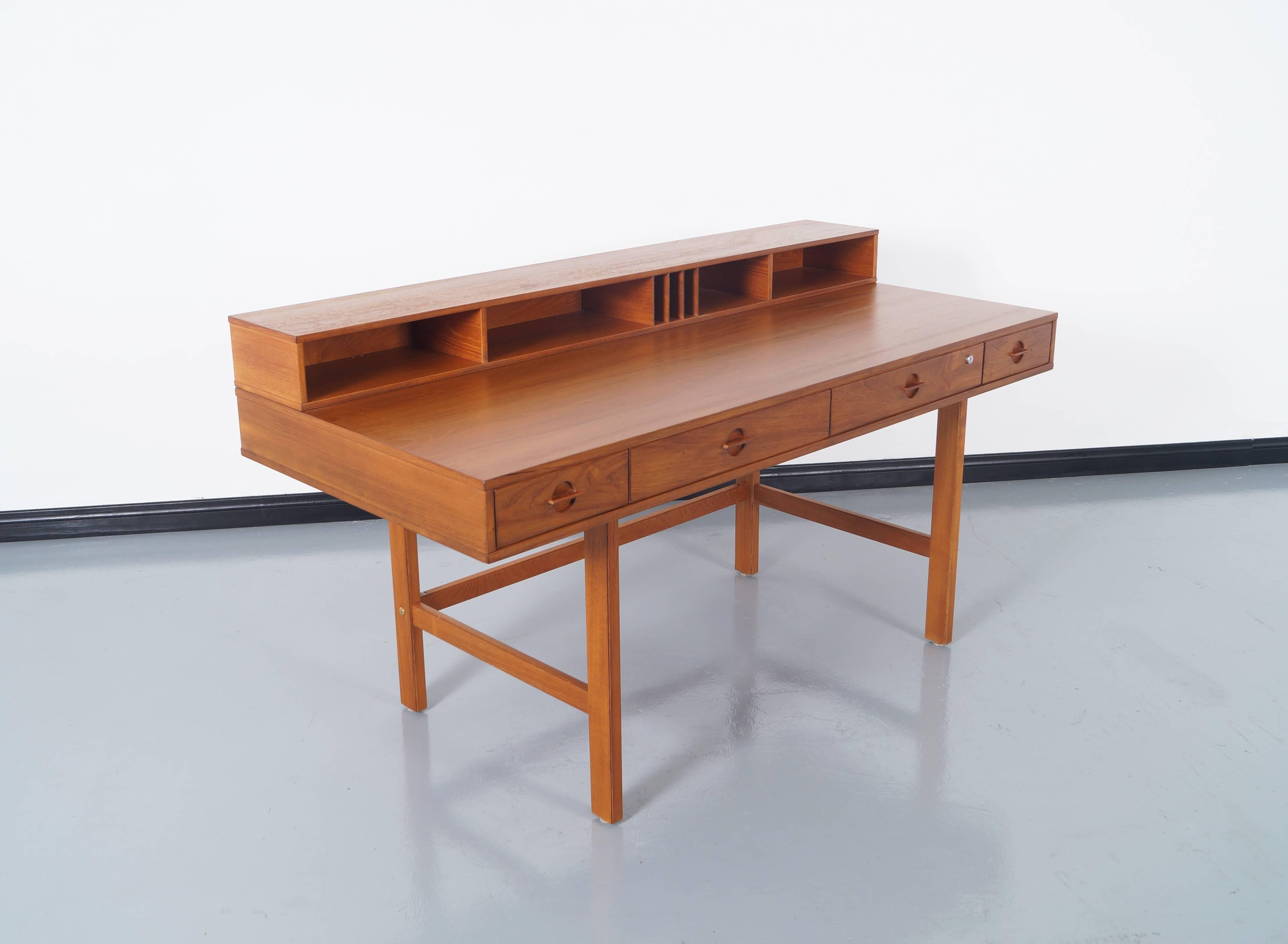 Scandinavian Modern Danish Teak Flip-Top Desk by Jens Quistgaard
