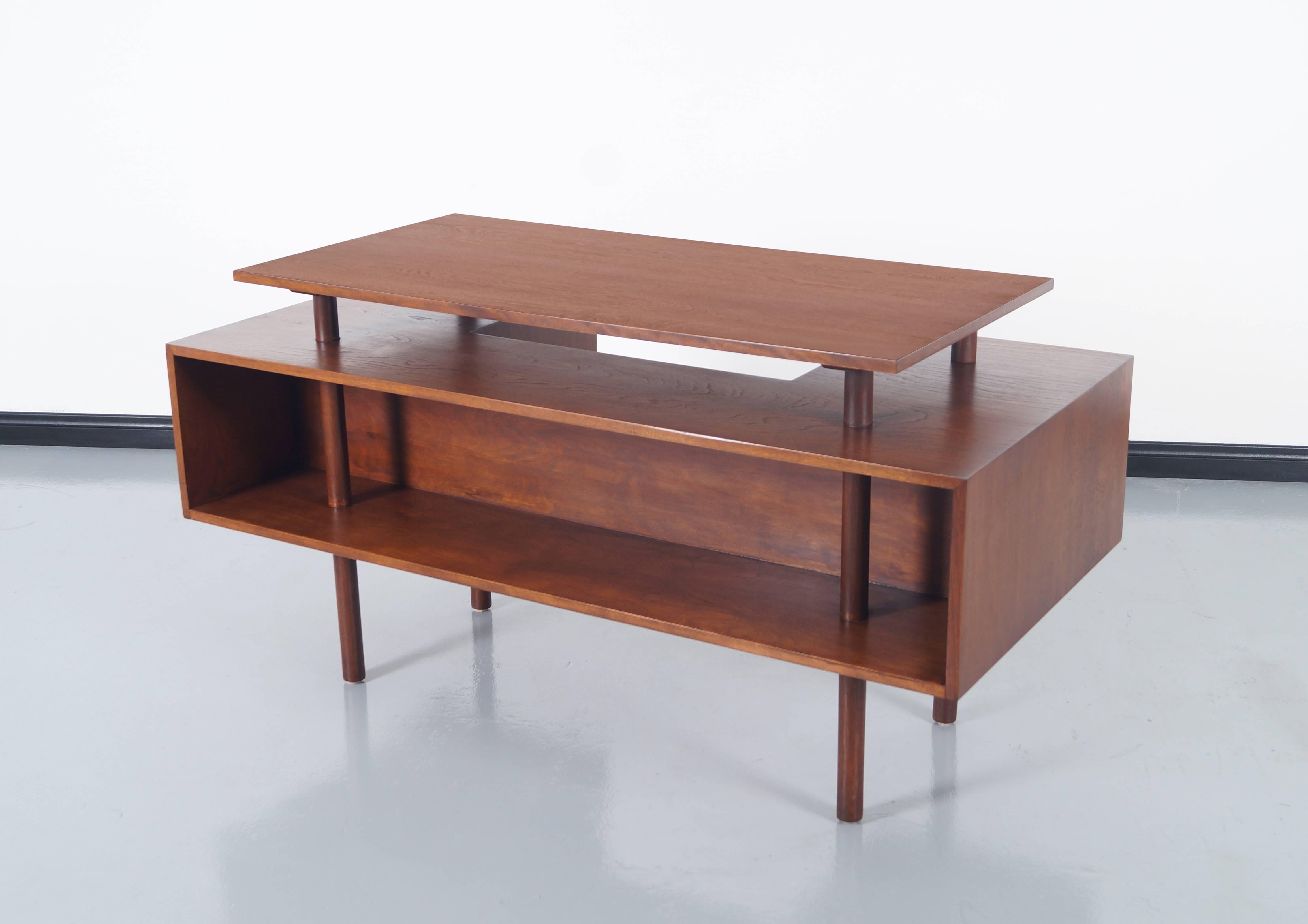 Early Floating Top Desk by Milo Baughman In Excellent Condition In North Hollywood, CA