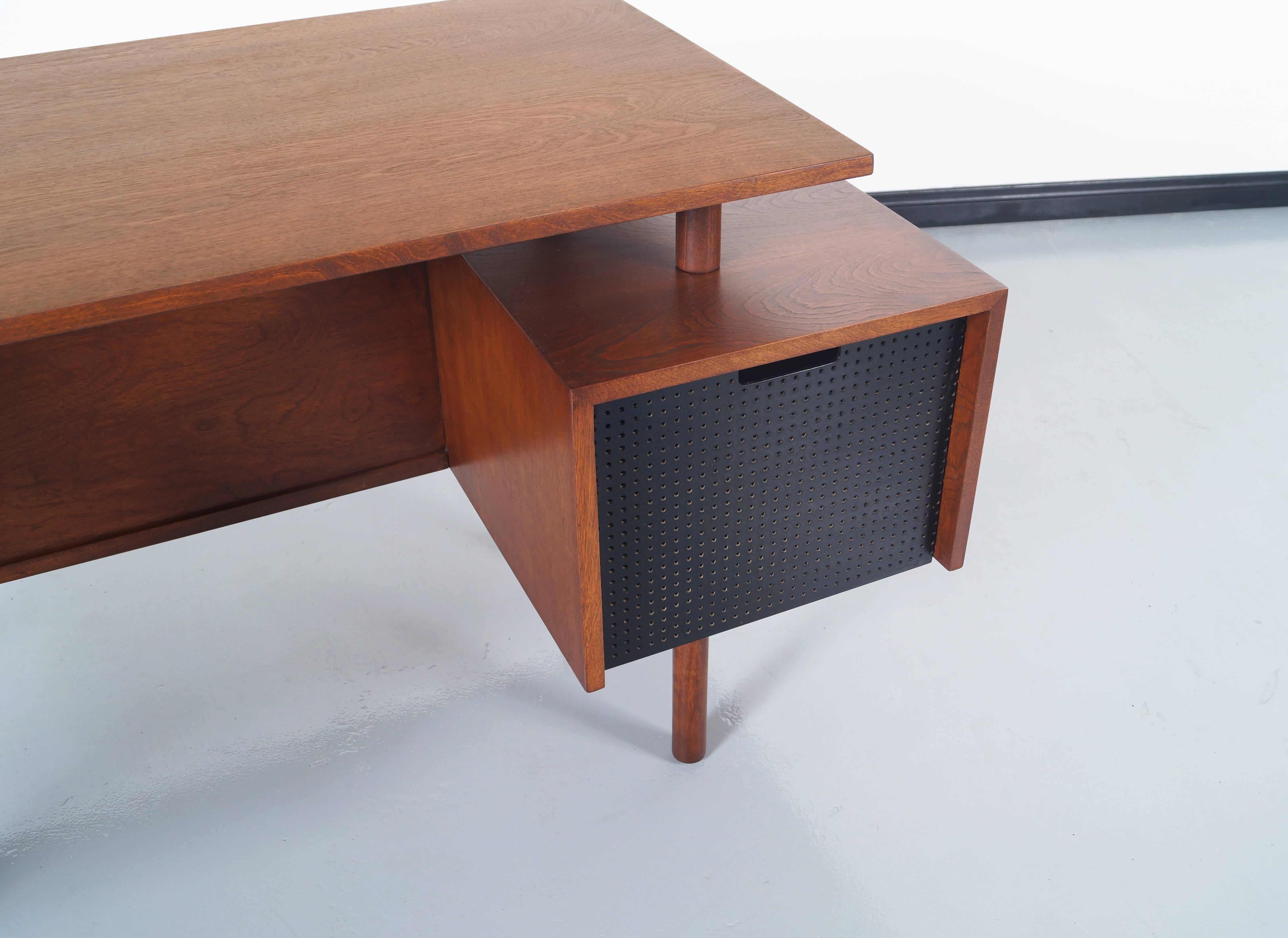 Early Floating Top Desk by Milo Baughman 1